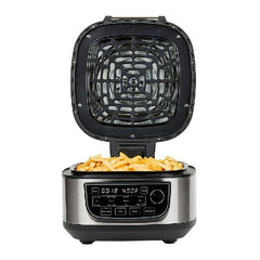 6-Qt 12-in-1 Grill and Air Fryer Combo, 1550W, Stainless Steel