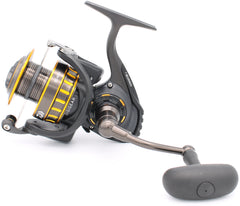 Spinning Fishing Reel with Black Anodized Aluminum Body, Air Rotor and Waterproof Drag