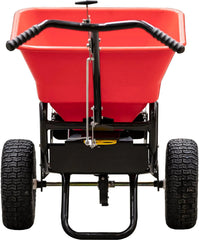 100-Lb. Walk-Behind Push Spreader for Grass Seed, Salt, De-Icer and Fertilizer